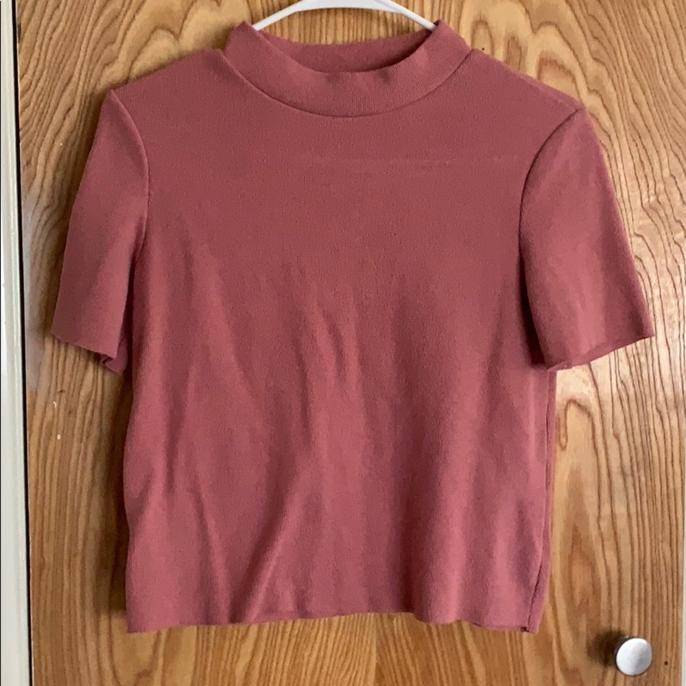 Dusty Rose soft crop top
